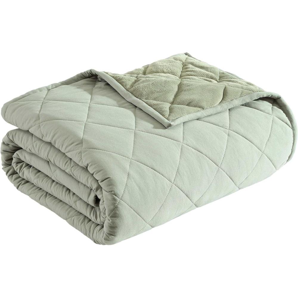 imageEddie Bauer  Twin Blanket Soft ampamp Reversible Bedding for Bed or Couch Brushed for Extra Softness with a Plush Smooth Texture Medium Weight Bed Blanket for Year Round Comfort Classic Solid GreenClassic Solid Green