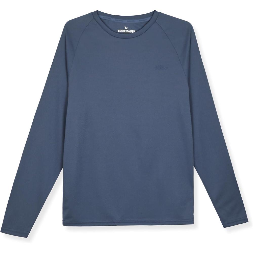 imageEddie Bauer Mens Long Sleeve Rashguard Shirt  UPF 40 Sun Protection  Ideal for Outdoor ActivitiesPurple Haze