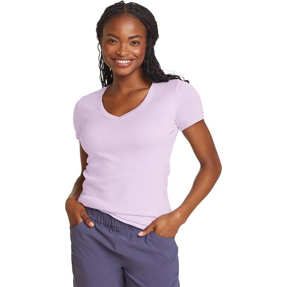 imageEddie Bauer Womens Fav VNeck TeeLilac