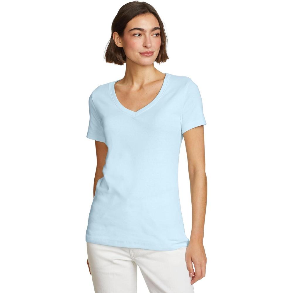 imageEddie Bauer Womens Fav VNeck TeePale Blue