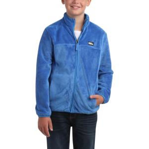 Eddie Bauer Kids’ Zip Up – Kids’ Full Zip Ultra Soft Sherpa Fleece Jacket for Boys and Girls (5-20)(Nebulas Blue)