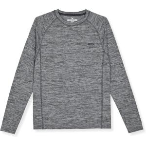 Eddie Bauer Men’s Long Sleeve Rashguard Shirt | UPF 40+ Sun Protection | Ideal for Outdoor Activities(Black)