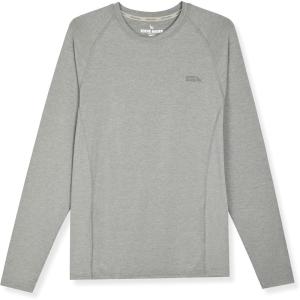 Eddie Bauer Men’s Long Sleeve Rashguard Shirt | UPF 40+ Sun Protection | Ideal for Outdoor Activities(Mushroom Heather)