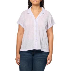 Eddie Bauer WW SS Packable Camp Shirt Orchid