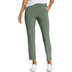 Eddie Bauer Women’s Departure Stretch Straight Leg Ankle Pants(Mineral Green)