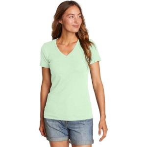 Eddie Bauer Womens Fav V-Neck Tee(Light Jade)