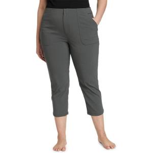 Eddie Bauer Women’s Horizon High-Rise Straight Leg Cropped Pants(Dark Smoke)