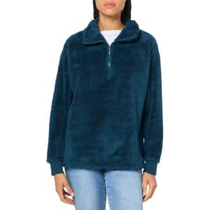 Eddie Bauer Women’s Quest Plush 1/4 Zip Relaxed-Plus(Peacock)