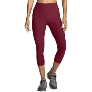 Eddie Bauer Women’s Trail Tight Capris – High Rise(Dark Berry)