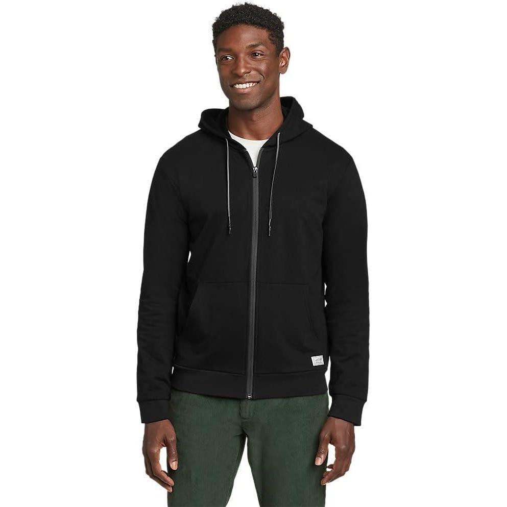 imageEddie Bauer Mens Camp Fleece FullZip HoodieBlack