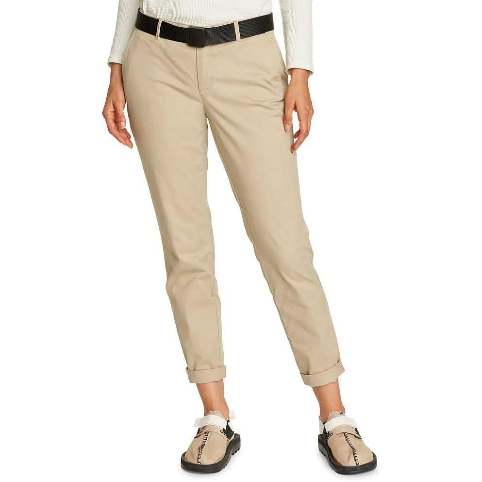 imageEddie Bauer Womens Legend Wash Boyfriend Relaxed Fit PantsCloud