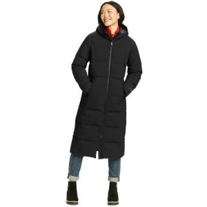 Eddie Bauer Women’s Glacier Peak Seamless Stretch Down Duffle Coat(Black)