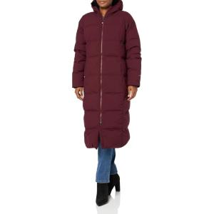 Eddie Bauer Women’s Glacier Peak Seamless Stretch Down Duffle Coat(Burgundy)