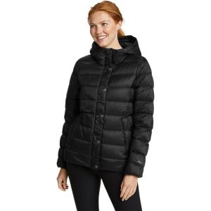 Eddie Bauer Women’s StratusTherm Hooded Down Jacket(Black)