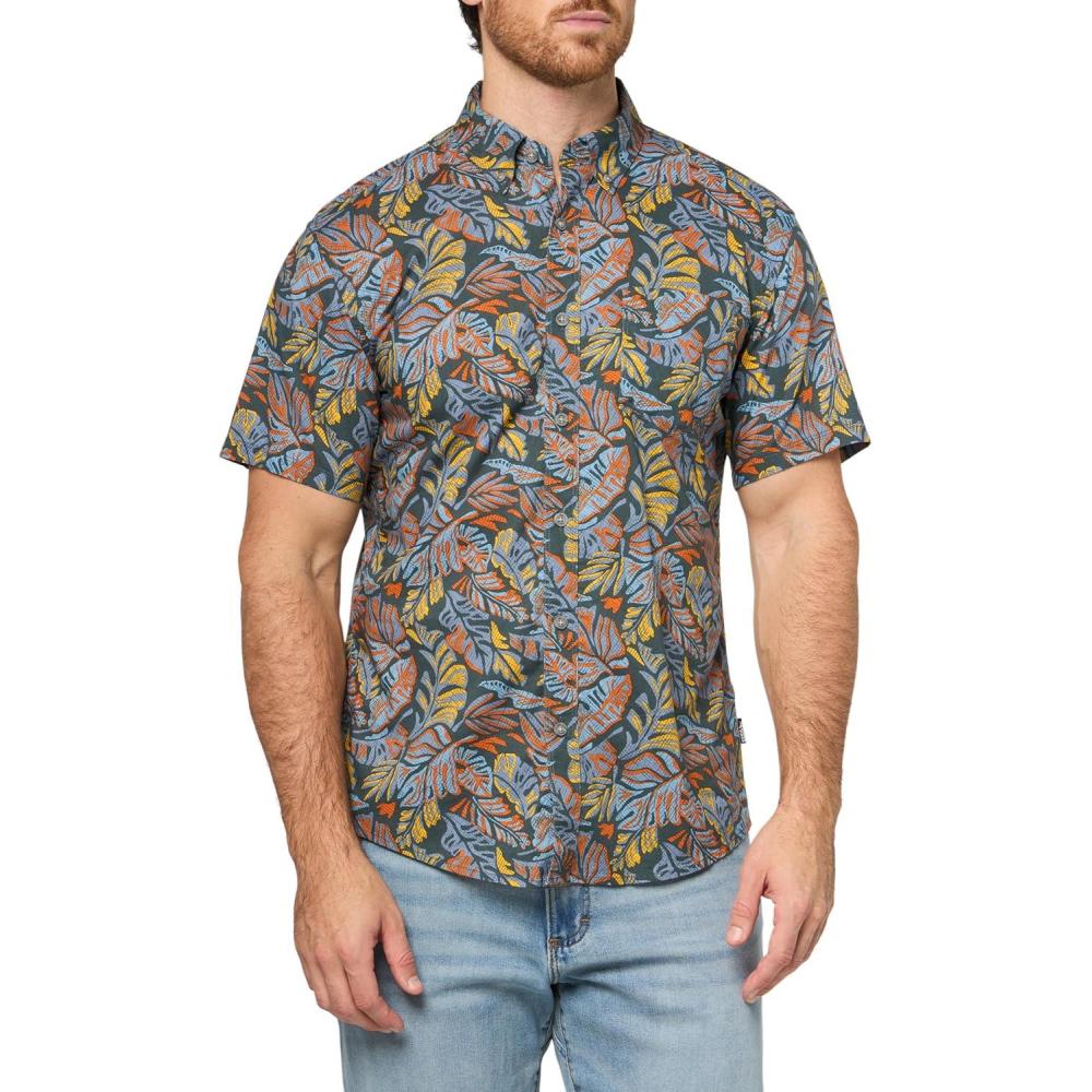 imageEddie Bauer Mens Printed Baja ShirtAgedblue