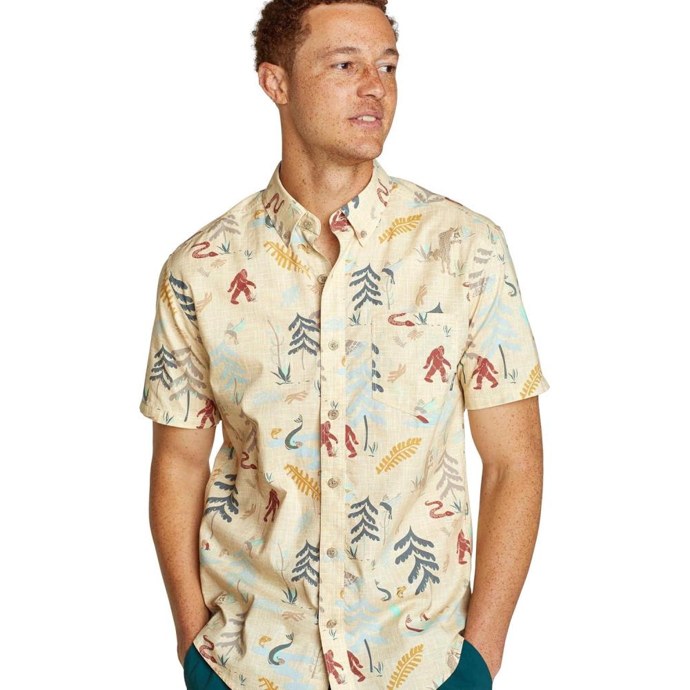 imageEddie Bauer Mens Printed Baja ShirtBirch