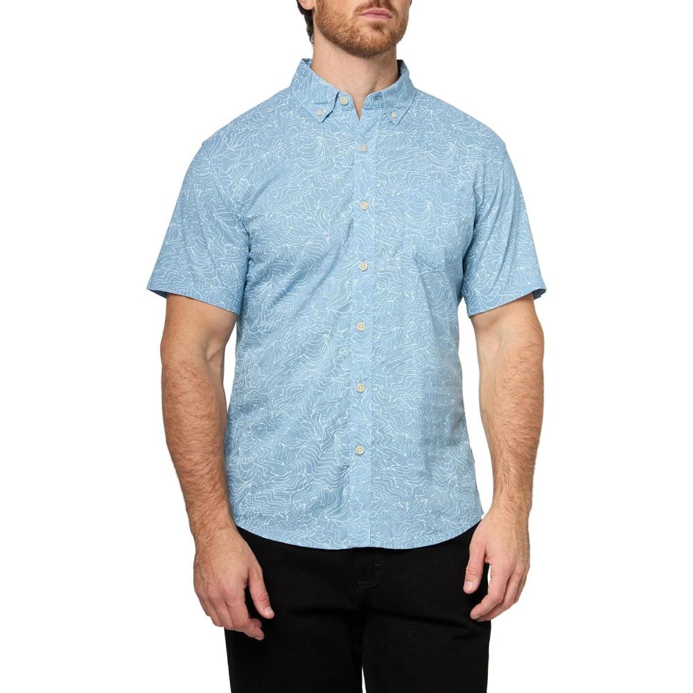 imageEddie Bauer Mens Printed Baja ShirtBlufog