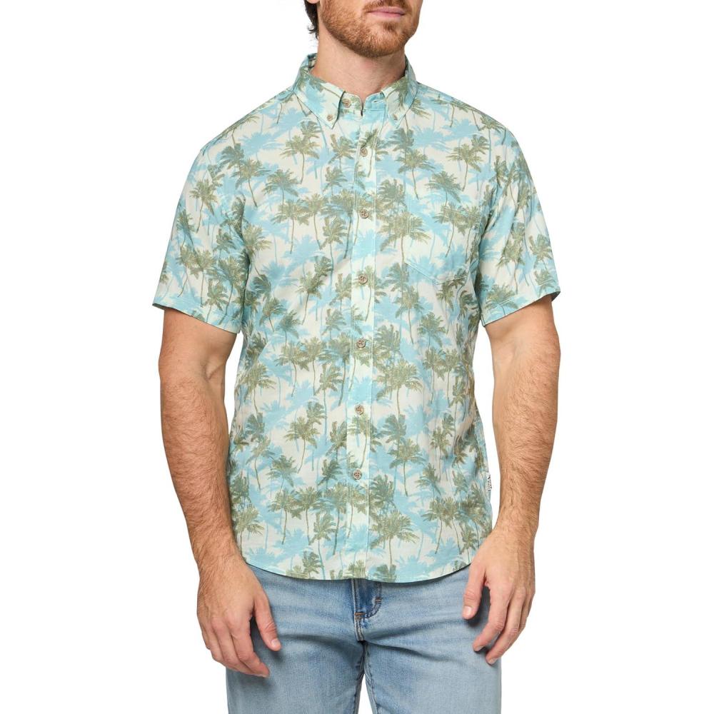 imageEddie Bauer Mens Printed Baja ShirtLceladon