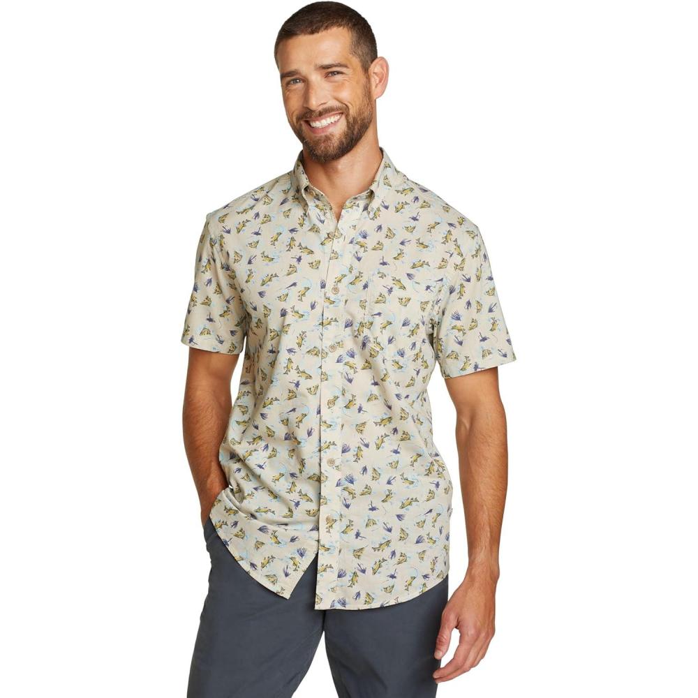 imageEddie Bauer Mens Printed Baja ShirtPumice