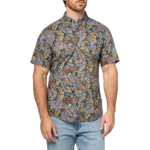 Eddie Bauer Mens Printed Baja Shirt(Agedblue)