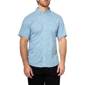 Eddie Bauer Mens Printed Baja Shirt(Blufog)