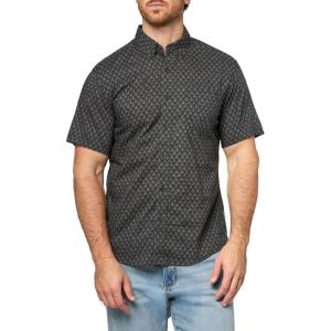 Eddie Bauer Mens Printed Baja Shirt(Dkgray)