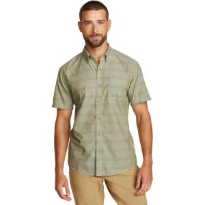 Eddie Bauer Mens Printed Baja Shirt(Sprig)