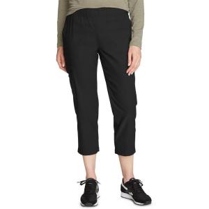 Eddie Bauer Women’s Rainier Pull-On Crop Pants(Black)