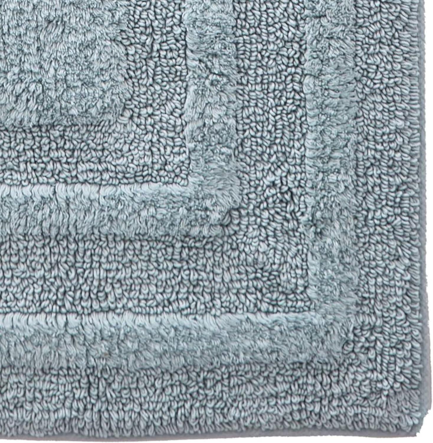 imageEddie Bauer  Bathroom Rug 100 Soft Plush Tufted Cotton Bath Rug Highly Absorbent QuickDry and SkidResistant Backing Logan Turquoise 24quot x 40quotGreen