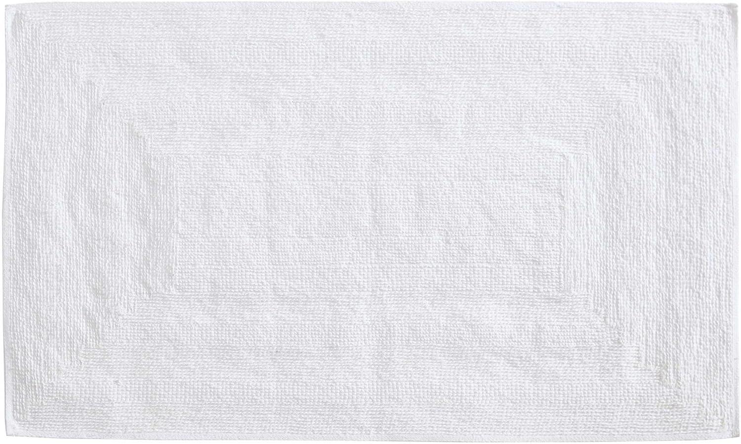 imageEddie Bauer  Bathroom Rug 100 Soft Plush Tufted Cotton Bath Rug Highly Absorbent QuickDry and SkidResistant Backing Logan Turquoise 24quot x 40quotWhite