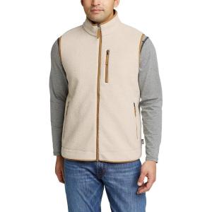 Eddie Bauer Men’s Quest 300 Fleece Vest(Pumice)