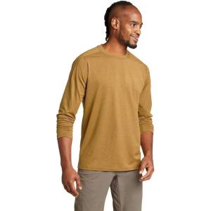 Eddie Bauer Men’s Mountain Trek Long-Sleeve T-Shirt(Bronze)