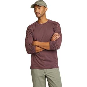 Eddie Bauer Men’s Mountain Trek Long-Sleeve T-Shirt(Dusty Violet)