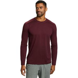 Eddie Bauer Men’s Regular Fit Mountain Trek Long-Sleeve T-Shirt, Eggplant, Small