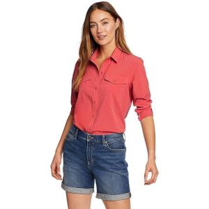 Eddie Bauer Women’s Departure 2.0 Long-Sleeve Shirt(Chili)