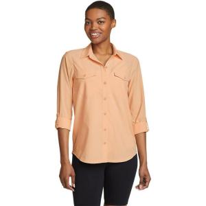 Eddie Bauer Women’s Departure 2.0 Long-Sleeve Shirt(Melon)