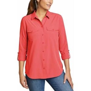 Eddie Bauer Women’s Departure 2.0 Long-Sleeve Shirt(Red)