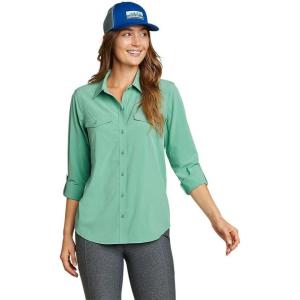 Eddie Bauer Women’s Departure 2.0 Long-Sleeve Shirt(Seaglass)
