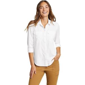 Eddie Bauer Women’s Departure 2.0 Long-Sleeve Shirt(Snow)