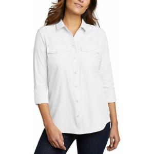 Eddie Bauer Women’s Departure 2.0 Long-Sleeve Shirt(White)