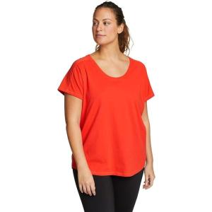 Eddie Bauer Women’s Everyday Essentials Short-Sleeve T-Shirt(Coral)