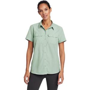 Eddie Bauer Women’s Mountain Ripstop Short-Sleeve Shirt(Celadon)
