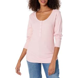 Eddie Bauer Women’s Thermal Snap Henley(Pale Lavendar)
