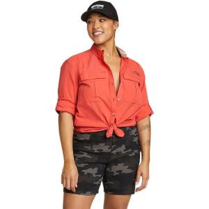 Eddie Bauer Women’s UPF Guide Long-Sleeve Shirt(Coral)
