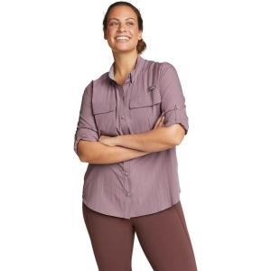 Eddie Bauer Women’s UPF Guide Long-Sleeve Shirt(Dusty Violet)