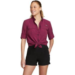 Eddie Bauer Women’s UPF Guide Long-Sleeve Shirt(Port)