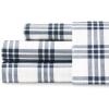 Plaid Navy/White