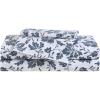 Woodblock Floral Blue