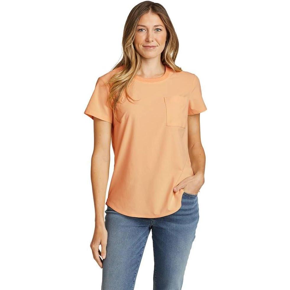 imageEddie Bauer Womens Departure ShortSleeve Pocket TShirtMelon