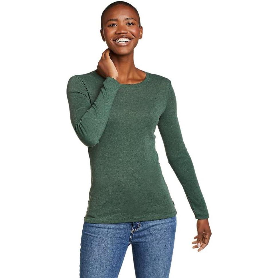 imageEddie Bauer Womens Favorite LongSleeve Crewneck TShirtAlder